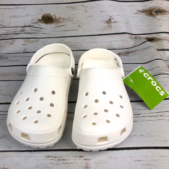 Crocs Classic Clog Sandals White Size 8 